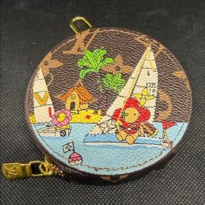 ✅ PRICE IS FIRM ✅ Fashion Brown Coin Purse with Nautical Design